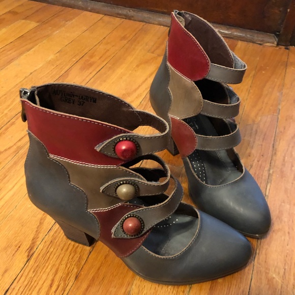 Spring Step Multicolor Ankle Booties - Picture 5 of 13